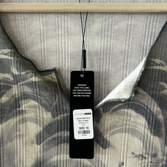 FASHION NOVA CURVE STATUE DEATIL MINI KNIT DRESS- UNWORN - Picture 8 of 13